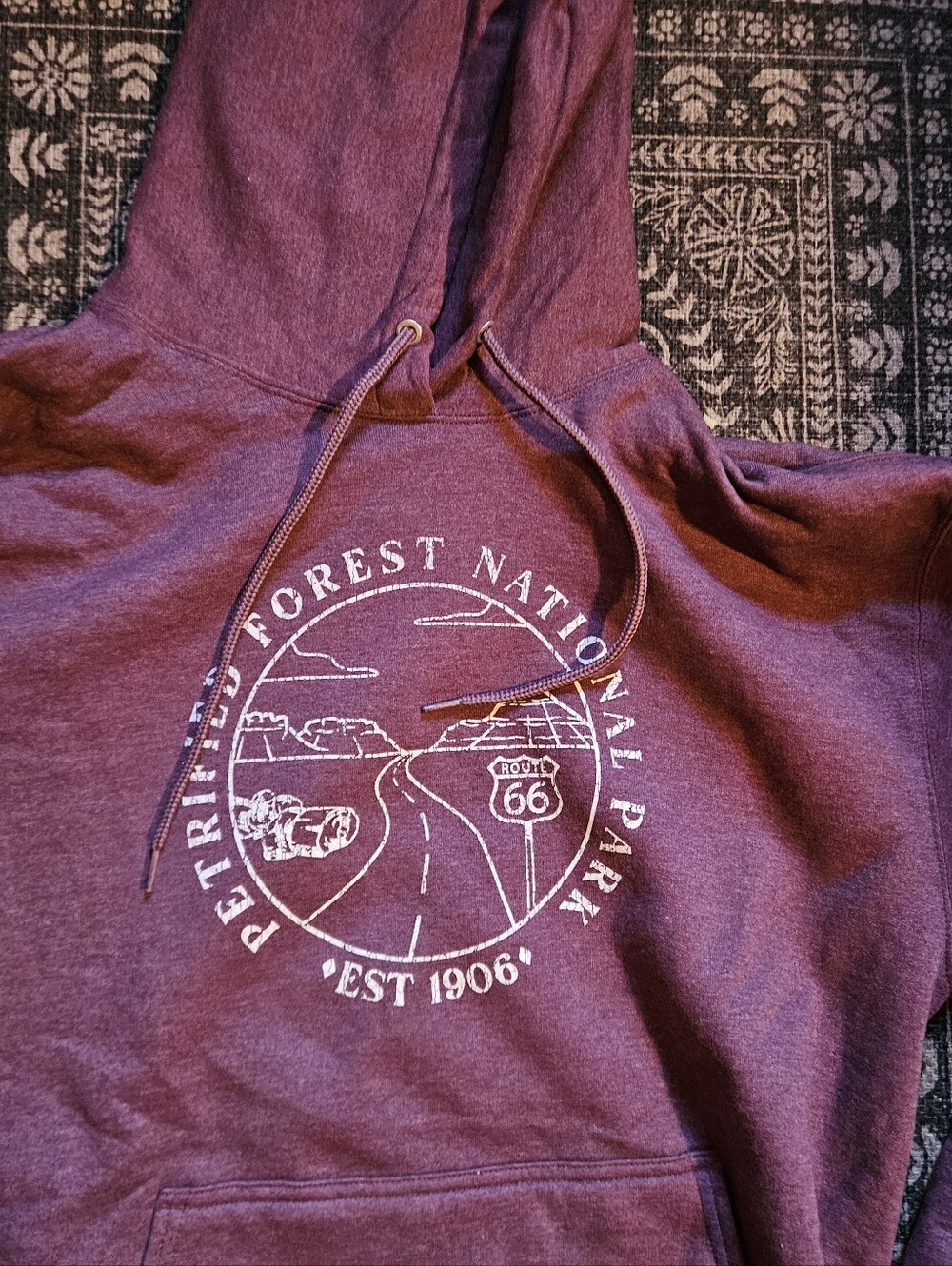 Purple Petrified Forest National Park Hooded Sweatshirt